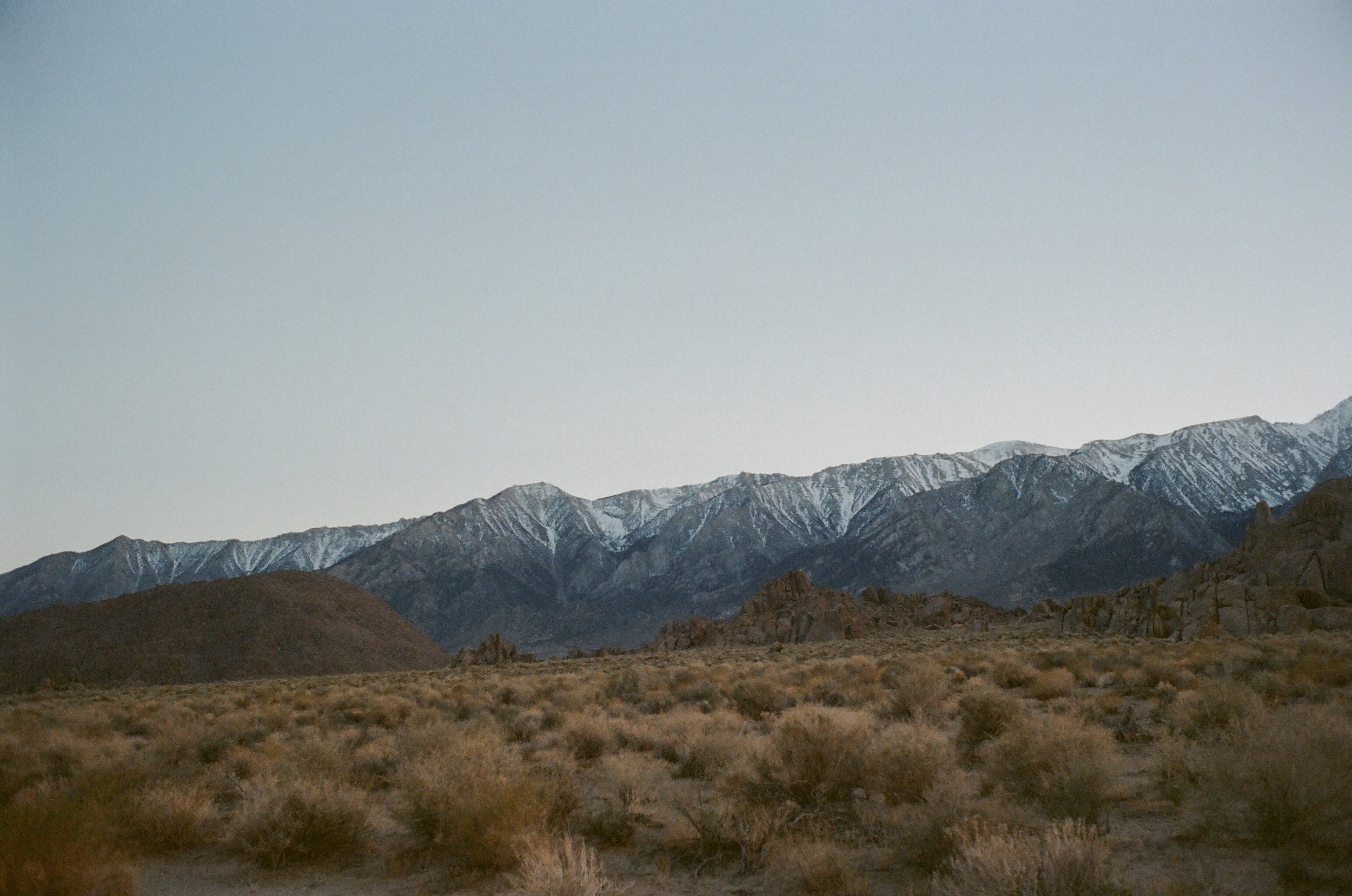 Eastern Sierra mountains by Alabama Hills, Ca