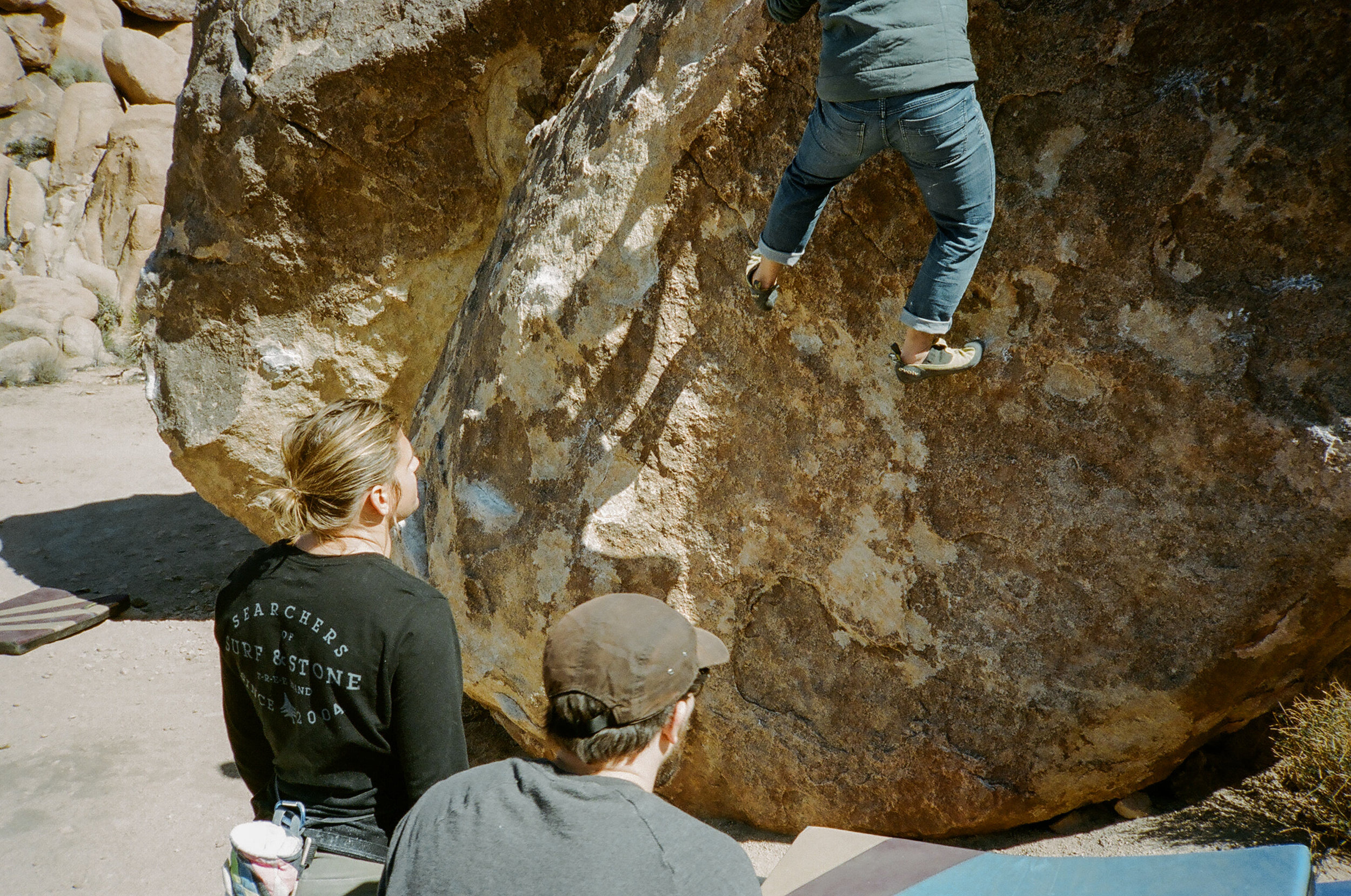 Seabass and Caleb spotting Shawn