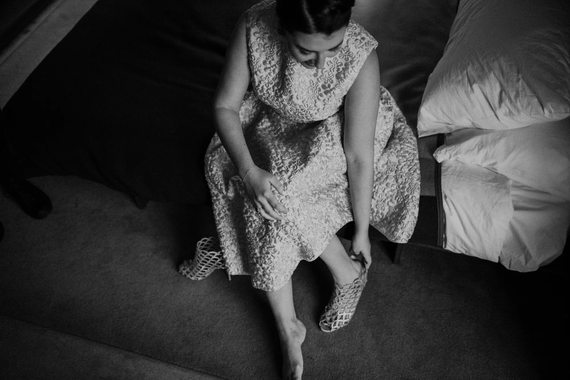 sasha and charlies wedding day in los anagele