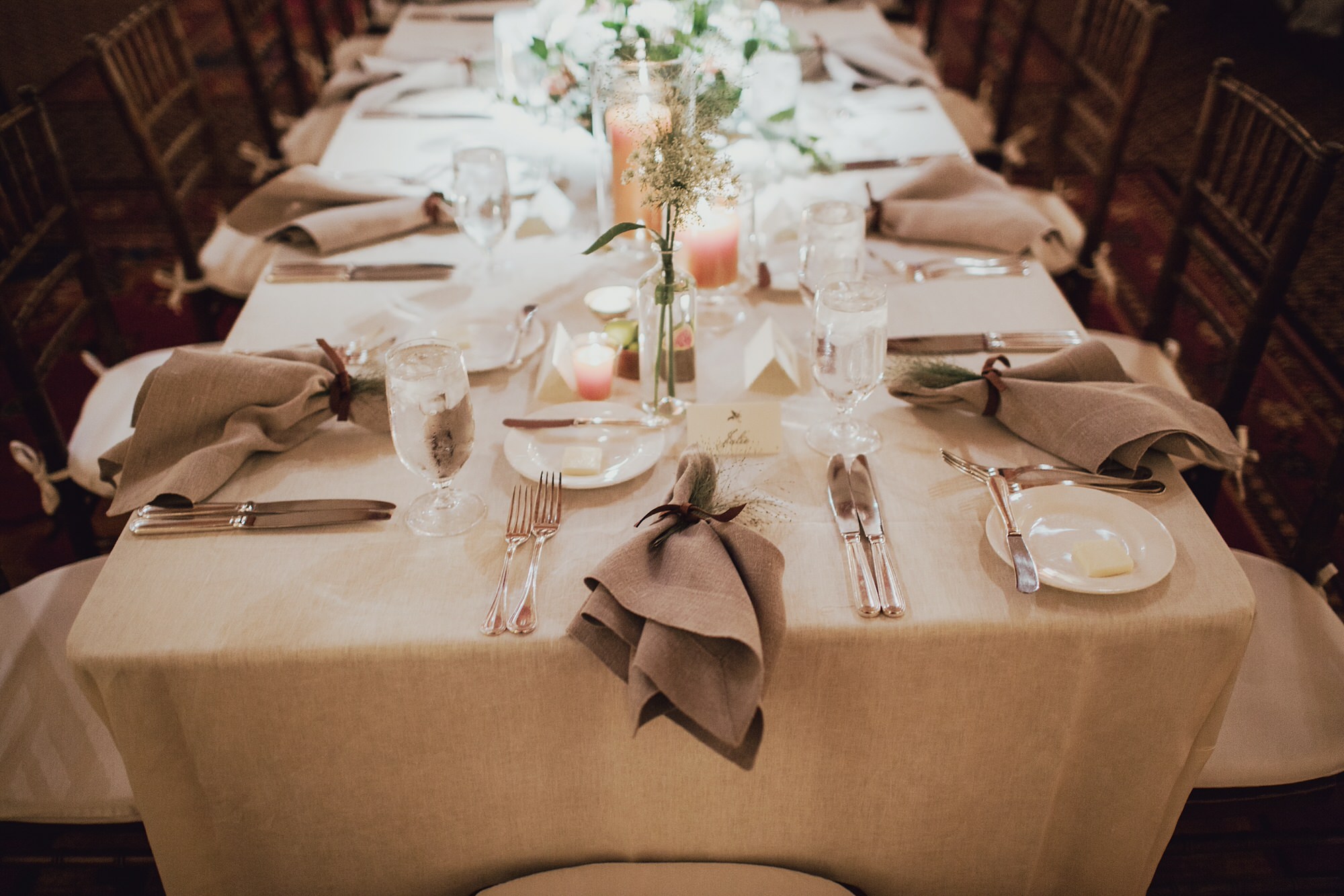 Table Settings at Ojai Valley Inn