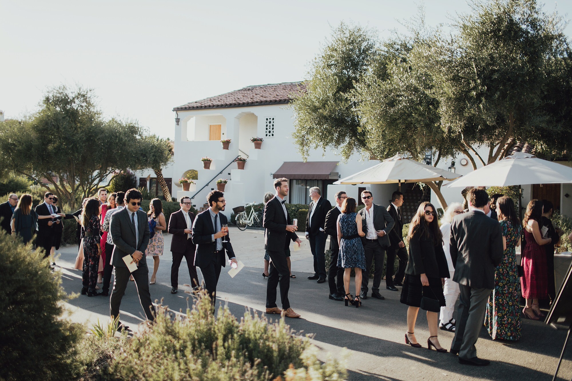 Guests arriving to the Ceremony at Ojai Valley Inn