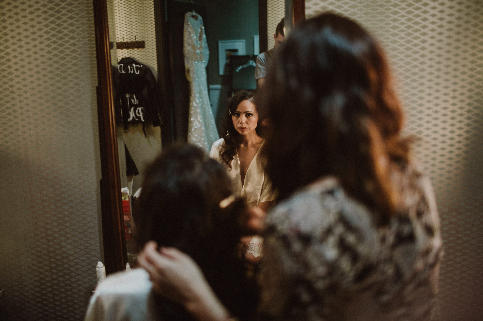 tasi on her wedding day in los angeles