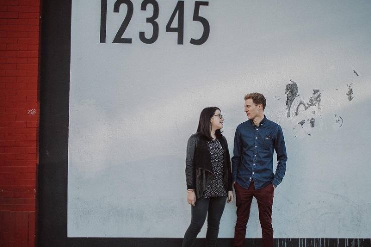 arts district engagement photography